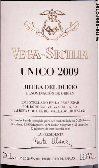Vega Sicilia - Unico Gran Reserva 2009